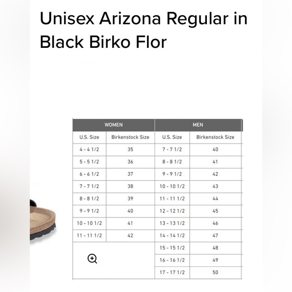 Unisex Arizona Regular in Black Birko Flor size : 45/29/M13 - Picture 5 of 7